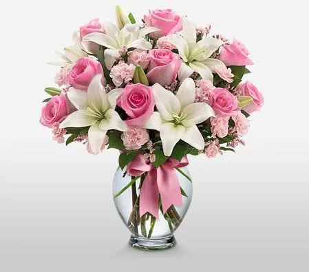 Rose and Lilies